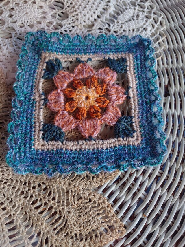 フラワーコースター　ポットマット（L）