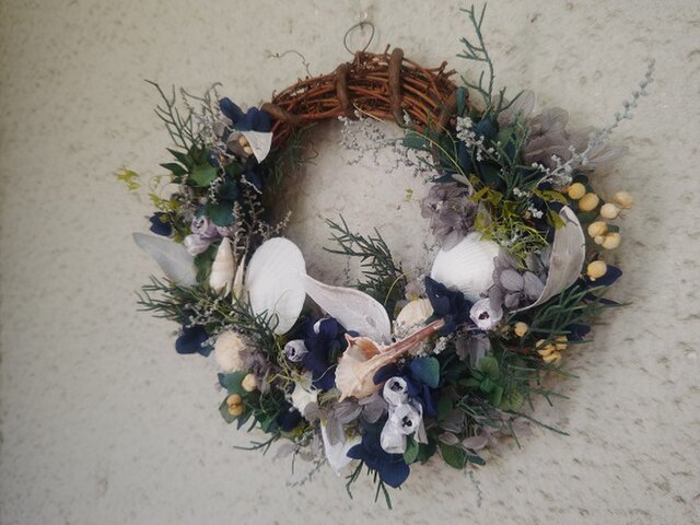 夏の貝殻wreath | iichi 日々の暮らしを心地よくする