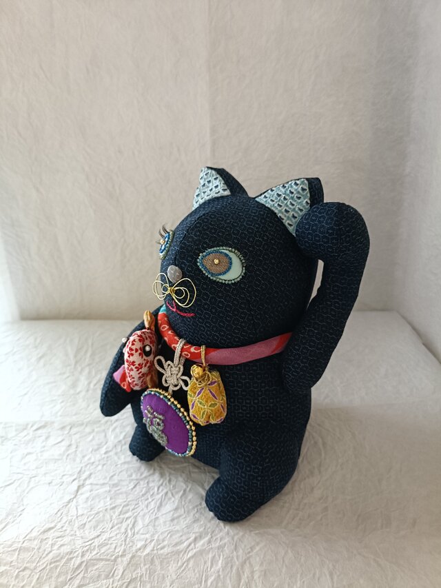 招き猫 【2025】青墨 | iichi 日々の暮らしを心地よくするハンドメイド