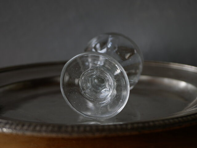 トロンプルイユ リキュールグラス ガラス フランスブロカント フランス