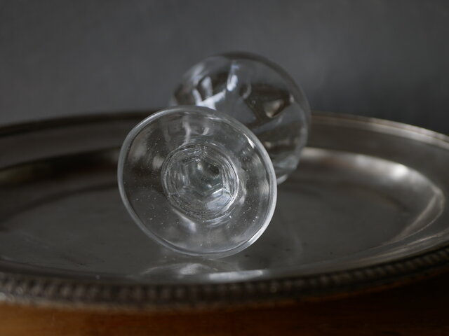 トロンプルイユ リキュールグラス ガラス フランスブロカント フランス