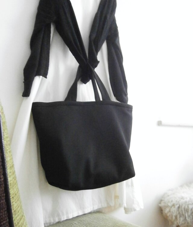 SimpleBlack×cotton 2wayBag