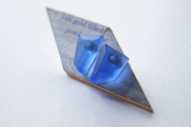 ウミノカクカク SEA GLASS ピアスeの画像1枚目