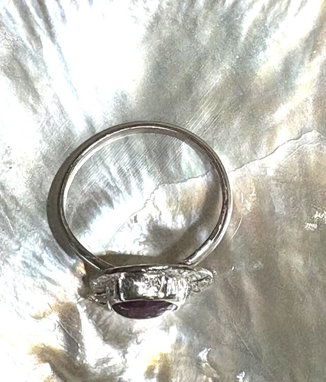 スタールビーシルバー手彫りリング スタールビー、手彫りシルバーリング | iichi 日々の暮らしを心地よく