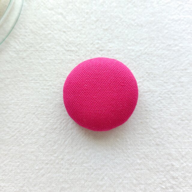 ブローチ／チェリーピンク／Ｌサイズ【情景バッグ カスタマイズ】