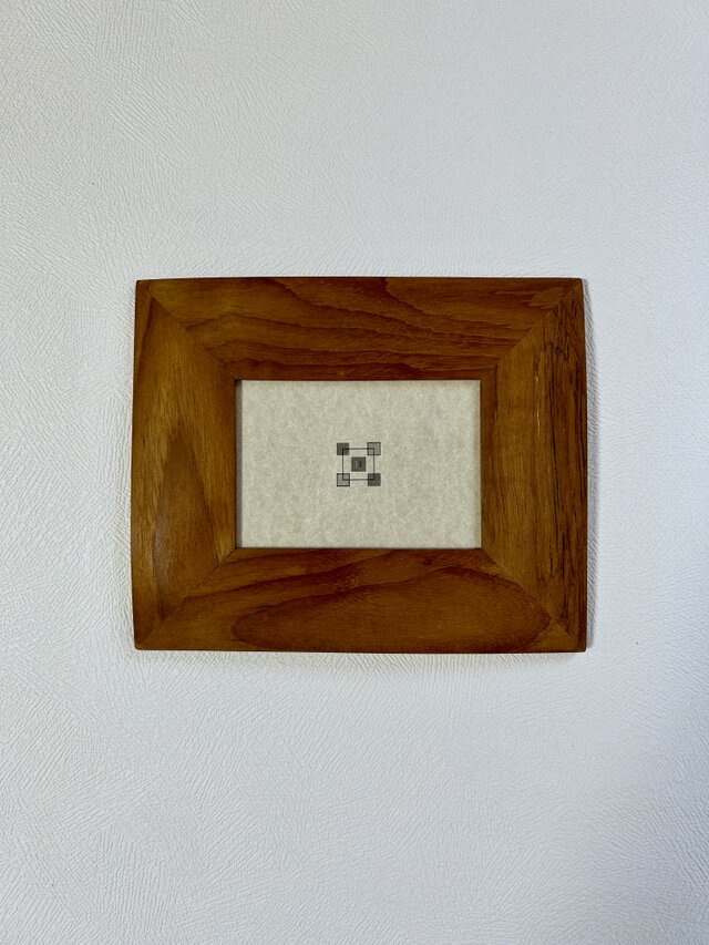 チーク無垢材を天然オイルで仕上げたフォトフレーム