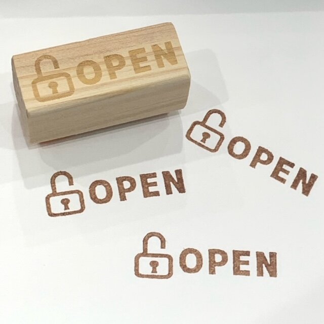 yu様　御確認用ページです。 鍵 OPENハンコ スタンプ 印鑑 ゴム印 確認ハンコ 【送料無料】 | iichi