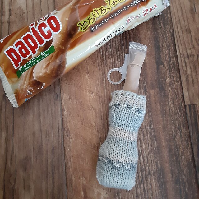 opal毛糸コットンpapicoセーター