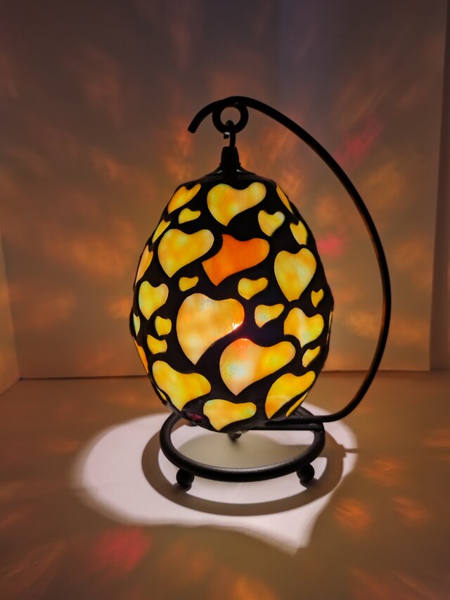 ハートのランプ　ハートフルプラスワン（イエロー）