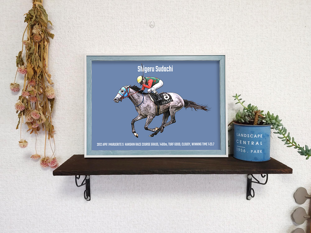 JRAカードオリジナルポスター　原良馬が選ぶ平成の名勝負 オーダーメイド/フレーム付き/アートポスター/そのままプレゼントに