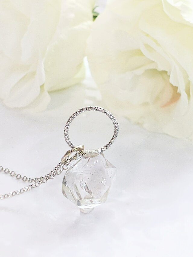 パキスタン産 ダイヤモンドクォーツ ペンダント