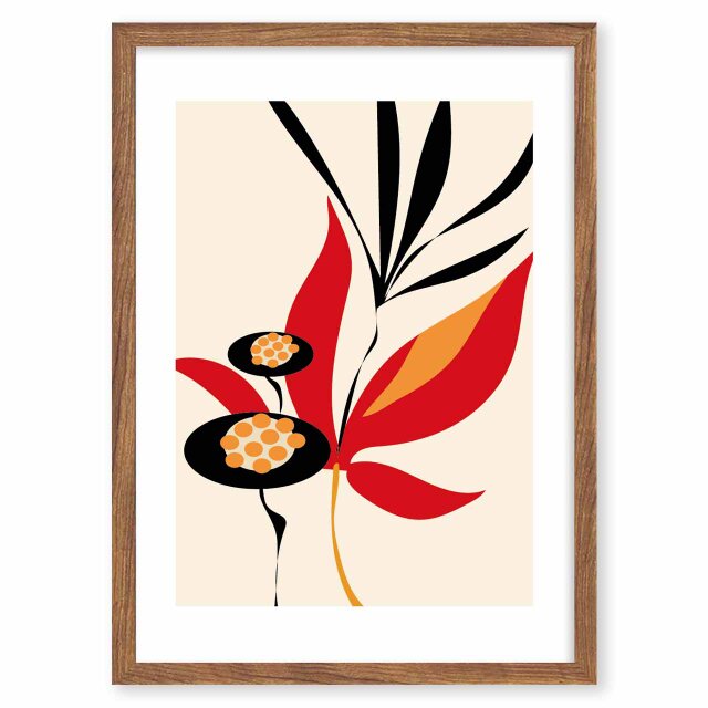 アートなフラワー　花　送料無料 　イラスト　A4〜A0　ポスター　アートポスター　アートsei検索新着順　3546