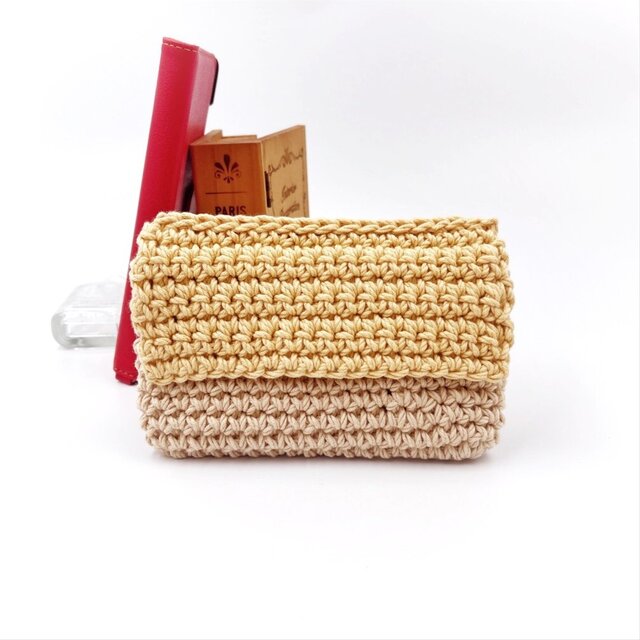 コットンのスマホケース/イエロー