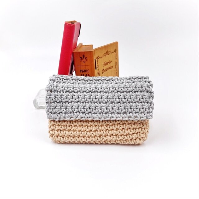 コットンのスマホケース/アクア