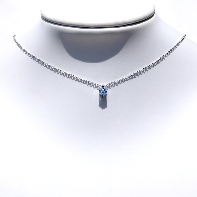 【世界一の輝き】モアサナイト☆ステンレスチェーン☆ネックレス モアサナイト 0.25ct 一粒 ネックレス チェーン短め シンプル