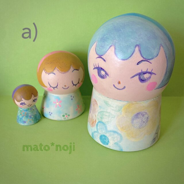 初夏のオシャレちゃん テルマト3人組 マトリョーシカ | iichi 日々の