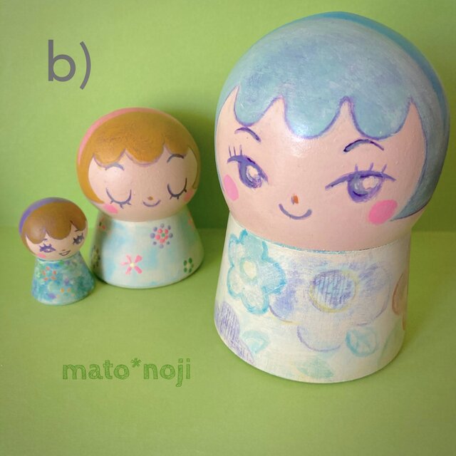 初夏のオシャレちゃん テルマト3人組 マトリョーシカ | iichi 日々の