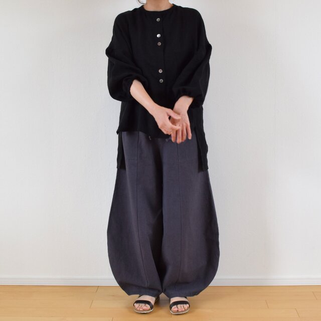 新品タグ付き　Baguttaバグッタ コットンリネンワイドパンツ 新品タグ付き Baguttaバグッタ コットンリネンワイドパンツ