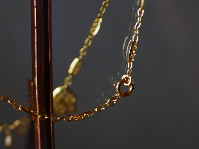 FN-17】フィリグリーネックレス K18YG フランスアンティーク