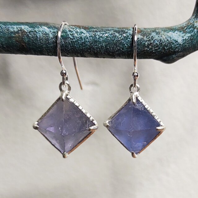 紫陽花 フローライト＊925 pierce