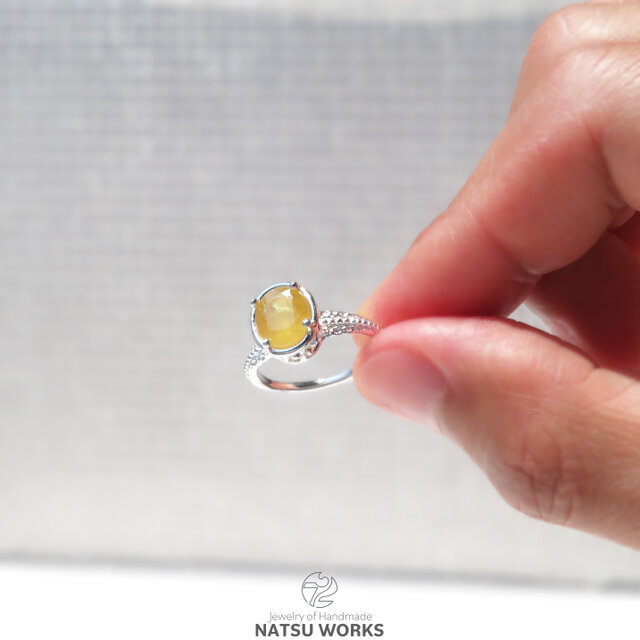 サファイア リング / Yellow Sapphire Ring 3 | iichi 日々の暮らしを