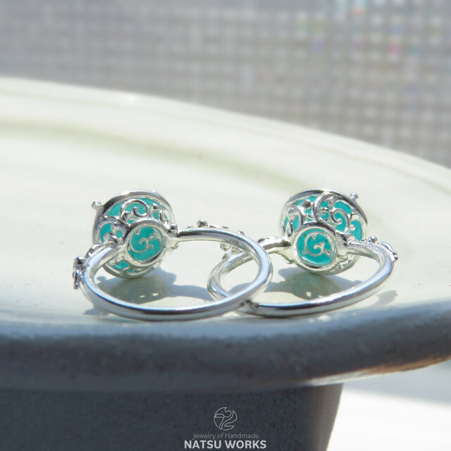 アマゾナイト in クォーツ リング / Amazonite in Quartz Ring 1