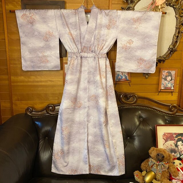 着物リメイク ロング ワンピース｜ドレス ＋ 帯サッシュベルト