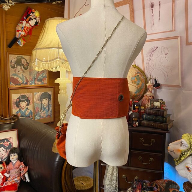 和洋折衷 名古屋帯リメイク ハンドバッグ バック ショルダー