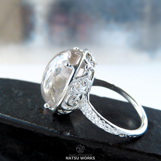 水入り水晶 リング / Enhydro Quartz Ring 3 | iichi 日々の暮らしを