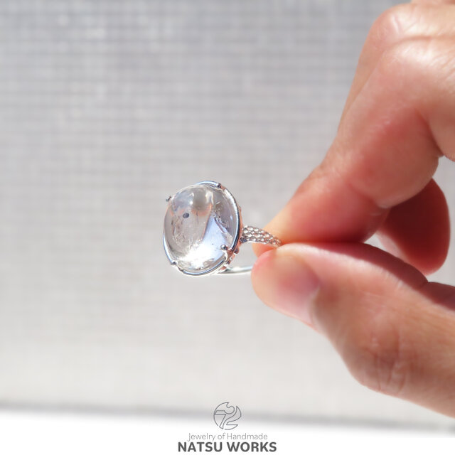 水入り水晶 リング / Enhydro Quartz Ring 3 | iichi 日々の暮らしを