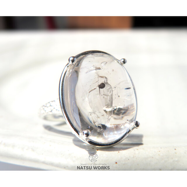 水入り水晶 リング / Enhydro Quartz Ring 3 | iichi 日々の暮らしを