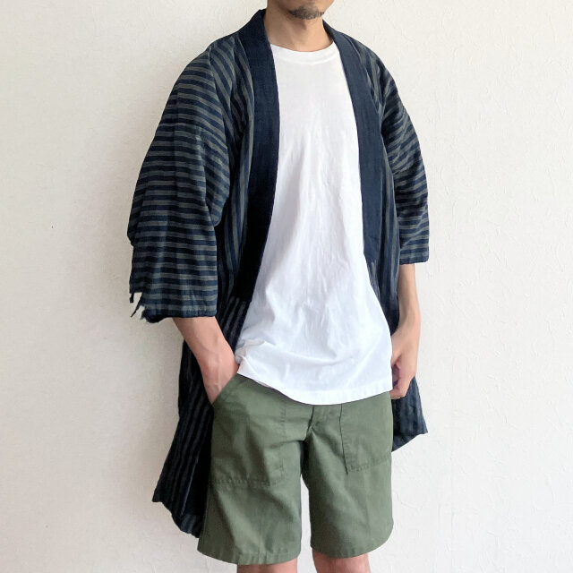 襤褸 木綿 野良着 藍染 クレイジーパターン ジャパンヴィンテージ 昭和