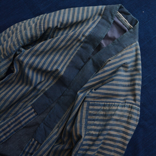 襤褸 木綿 野良着 藍染 クレイジーパターン ジャパンヴィンテージ 昭和