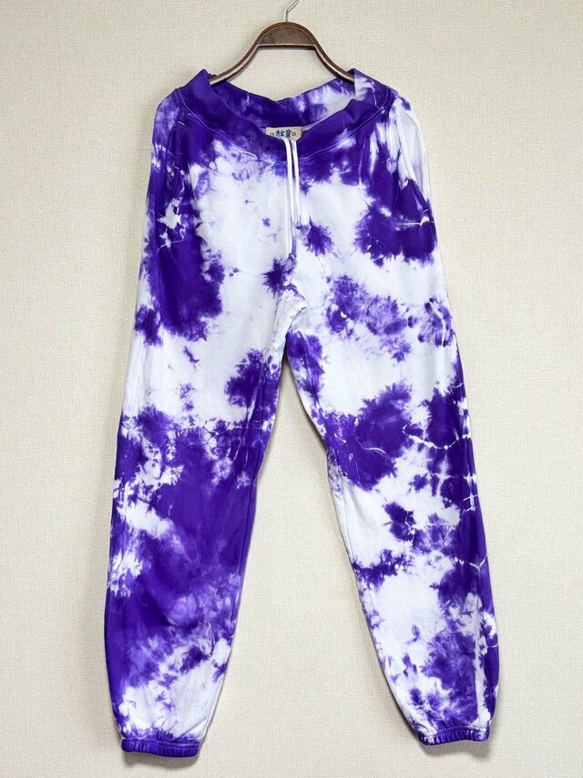 タイダイ スウェットパンツ Mサイズ パープル ムラ染め HD24-23