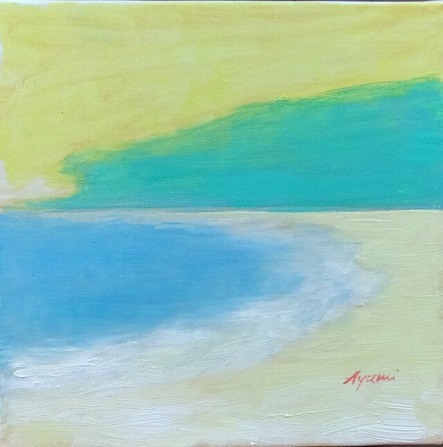 【油絵】夏の空 絵画 油絵 原画 夏の空 太陽 雲 風景画 S.I - メルカリ
