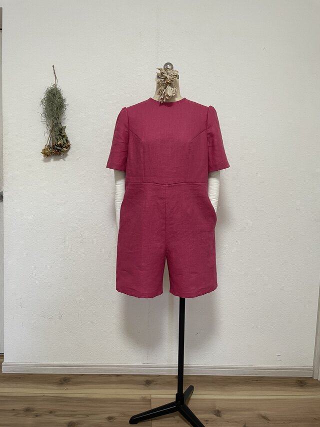 リネンの夏のジャンプスーツ | iichi 日々の暮らしを心地よくする