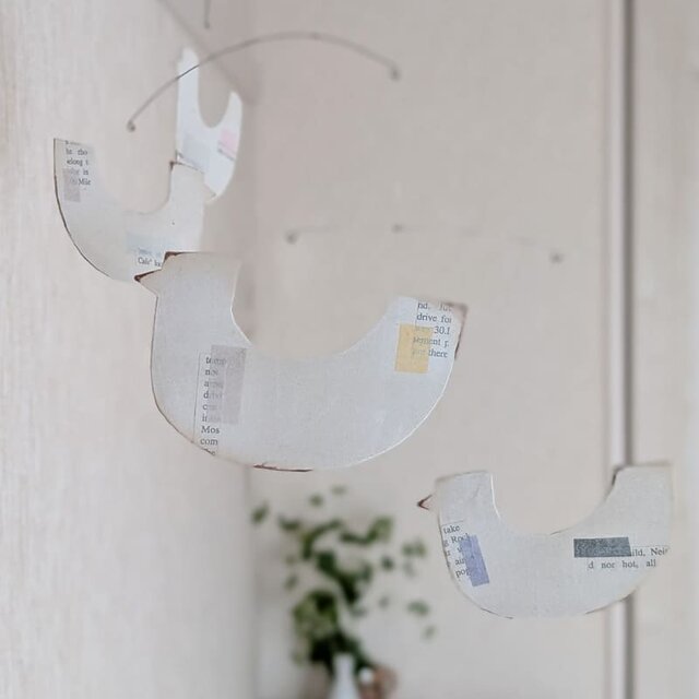 紙のモビール：コトリ