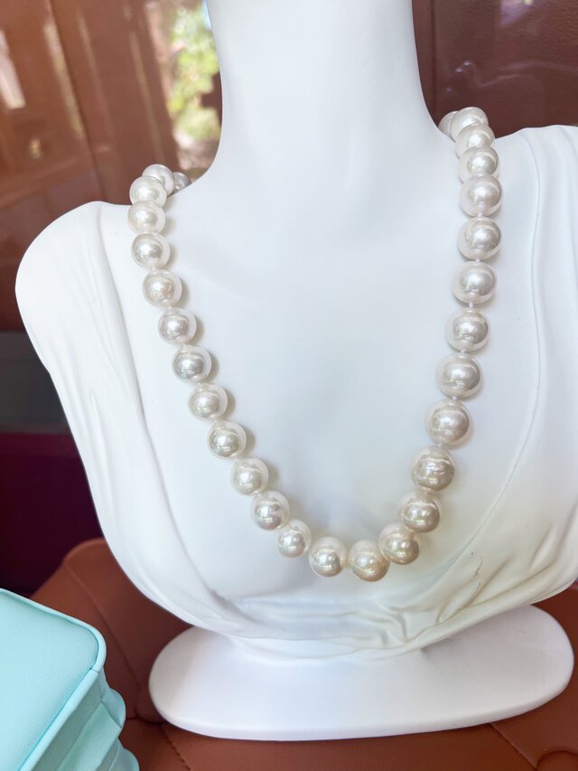 高級淡水真珠 11-12mm S925銀留め具ネックレス | iichi 日々の暮らしを