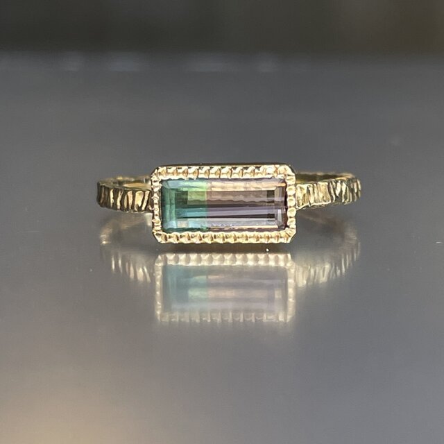 バイカラートルマリンのリング　12号／Silver925 バイカラートルマリン×silver925 リング | Shining Baby jewelry