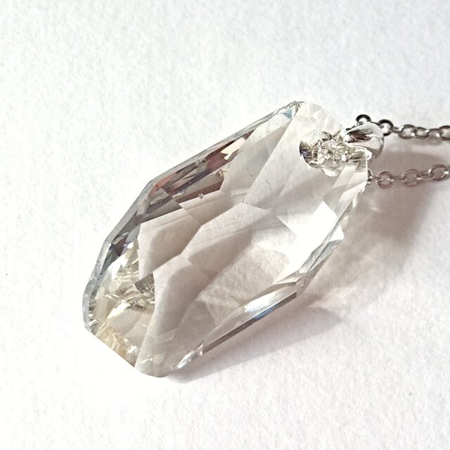 スワロスキー　シルバークリスタル 稀少スワロフスキー クリスタルシルバーシェイド meteor 28mm