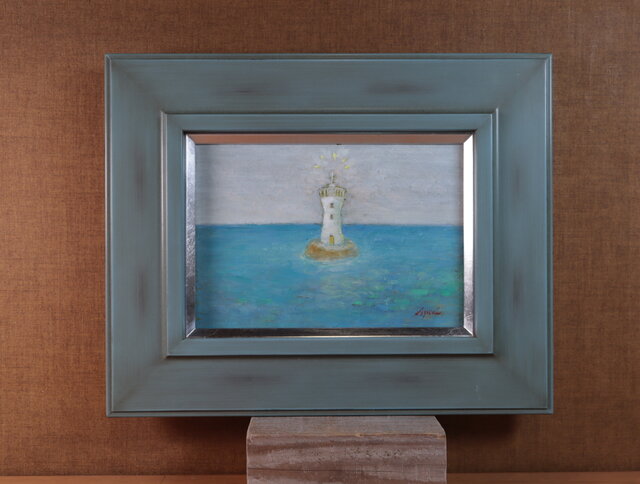 油絵「灯台」 | iichi 日々の暮らしを心地よくするハンドメイド