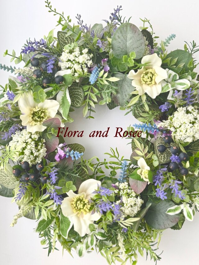 ローズマリーとラベンダーのグリーンリース | iichi 日々の暮らしを