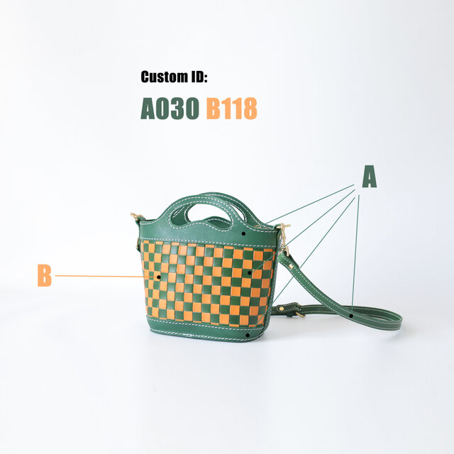 1444通りの色組合から選べる！本革手編みバッグ | iichi 日々の