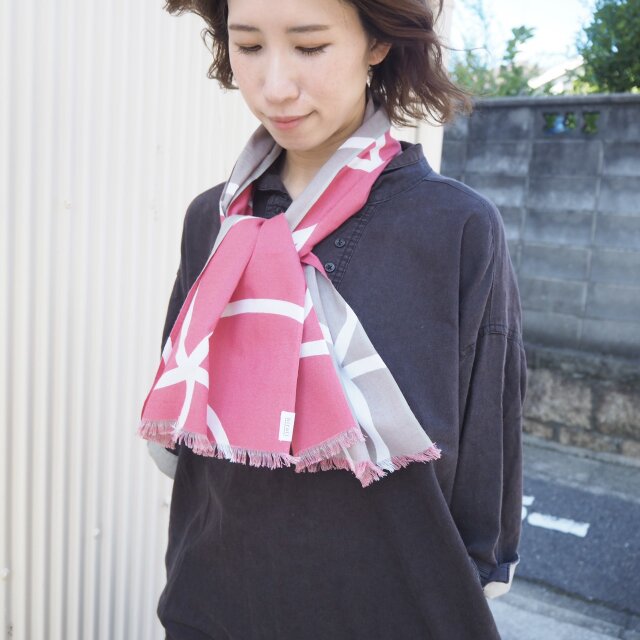 hirali｜手ぬぐい　フリンジ加工　～梅ふふむ～