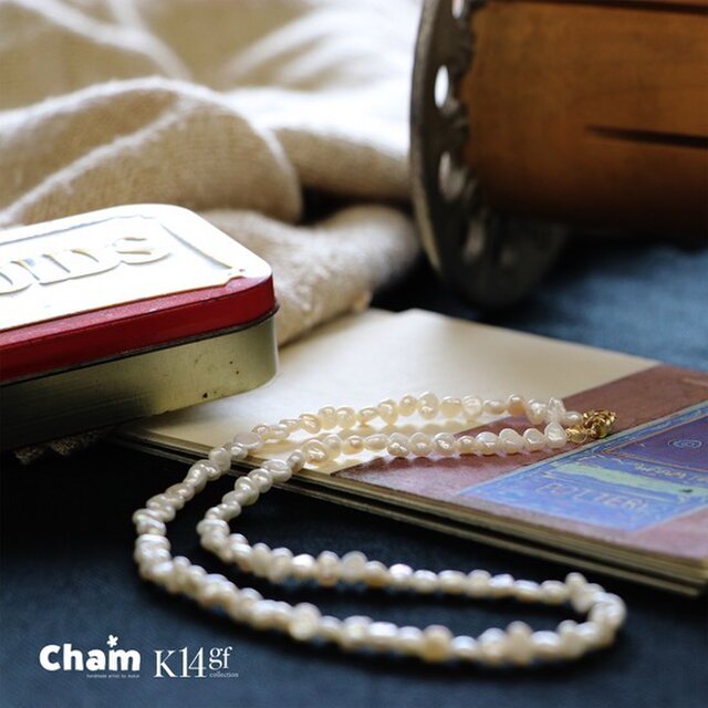 14kgf小粒淡水パールネックレス