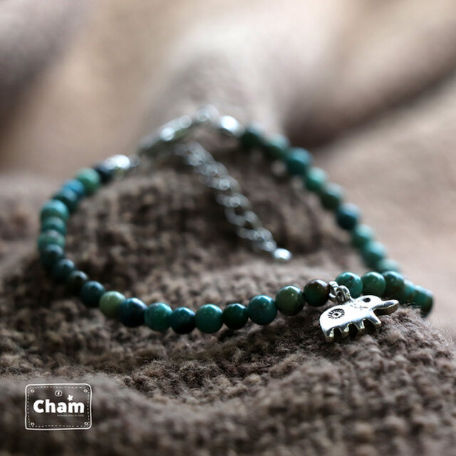 選べるチャーム ターコイズアンクレット メンズアンクレット