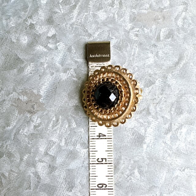 〓美品〓 IKUO PARIS イヤリング ゴールド×紺 ヴィンテージ