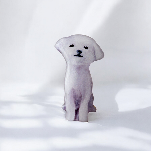 ずっと待ってる(マルちゃんブローチ)