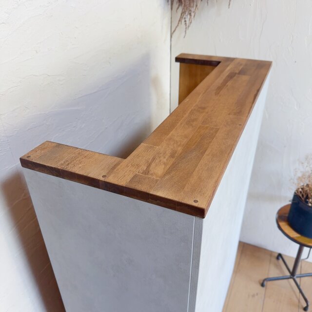 na304. コンクリート調 レジカウンター おしゃれ 木製 キッチン