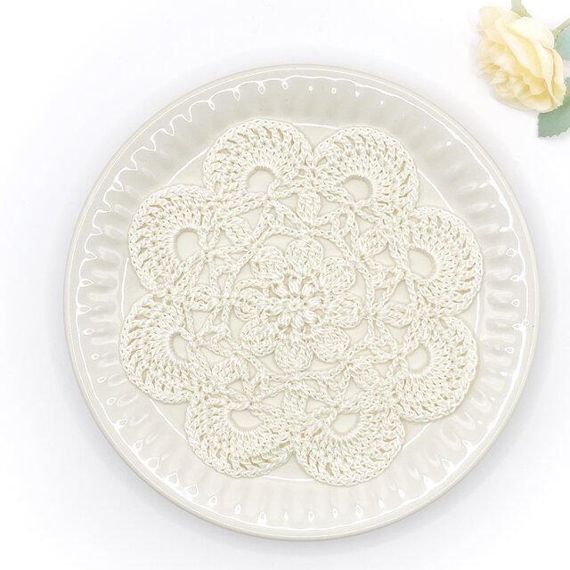 ドイリー1173❤️クラシック花園大判ドイリー✨50cm